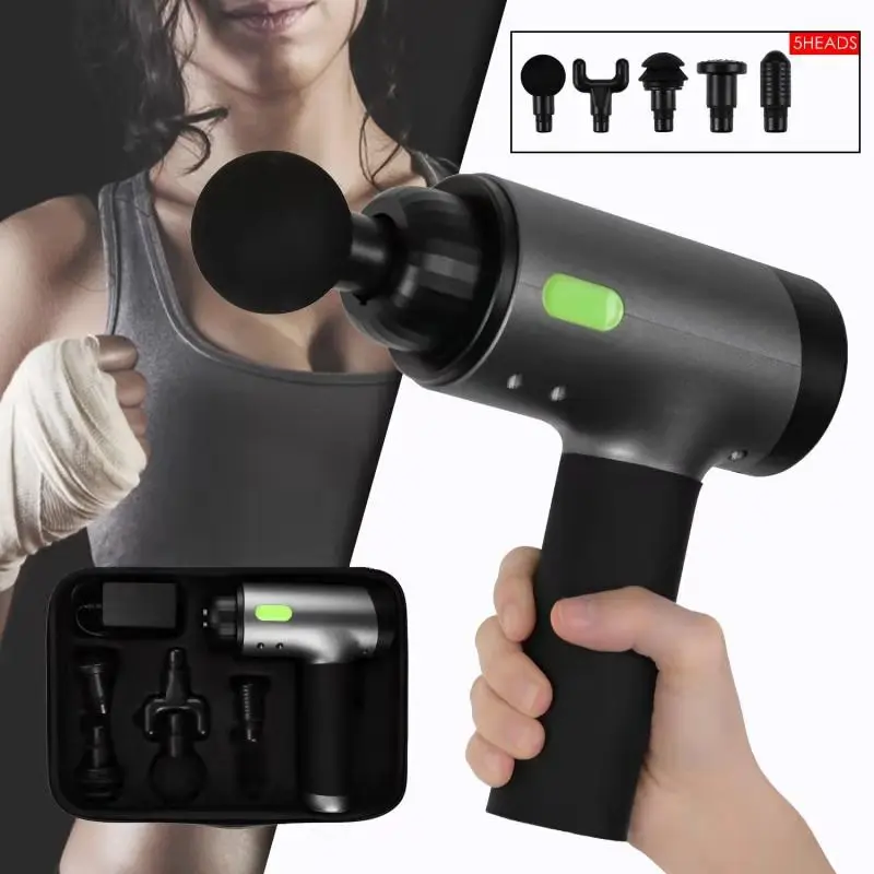 Новинка 2020 пистолет для массажа мышц массажер глубоких тканей терапевтический