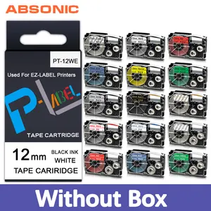 Absonic 69121824 мм лента для маркировки XR-6WE XR-9WE XR-12WE XR-18WE XR-24WE для объектива с оптическими зумом Casio KL-60 KL-820 KL-120 KL-130 KL-750 этикетировщик
