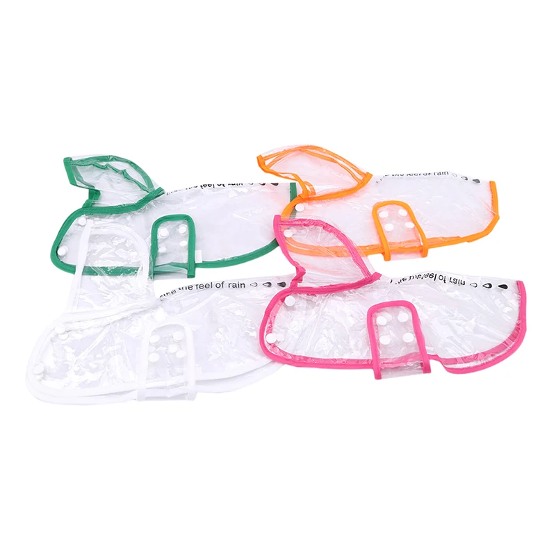 1 шт. ПВХ Водонепроницаемый собака плащ с капюшоном прозрачная ПЭТ собаки для
