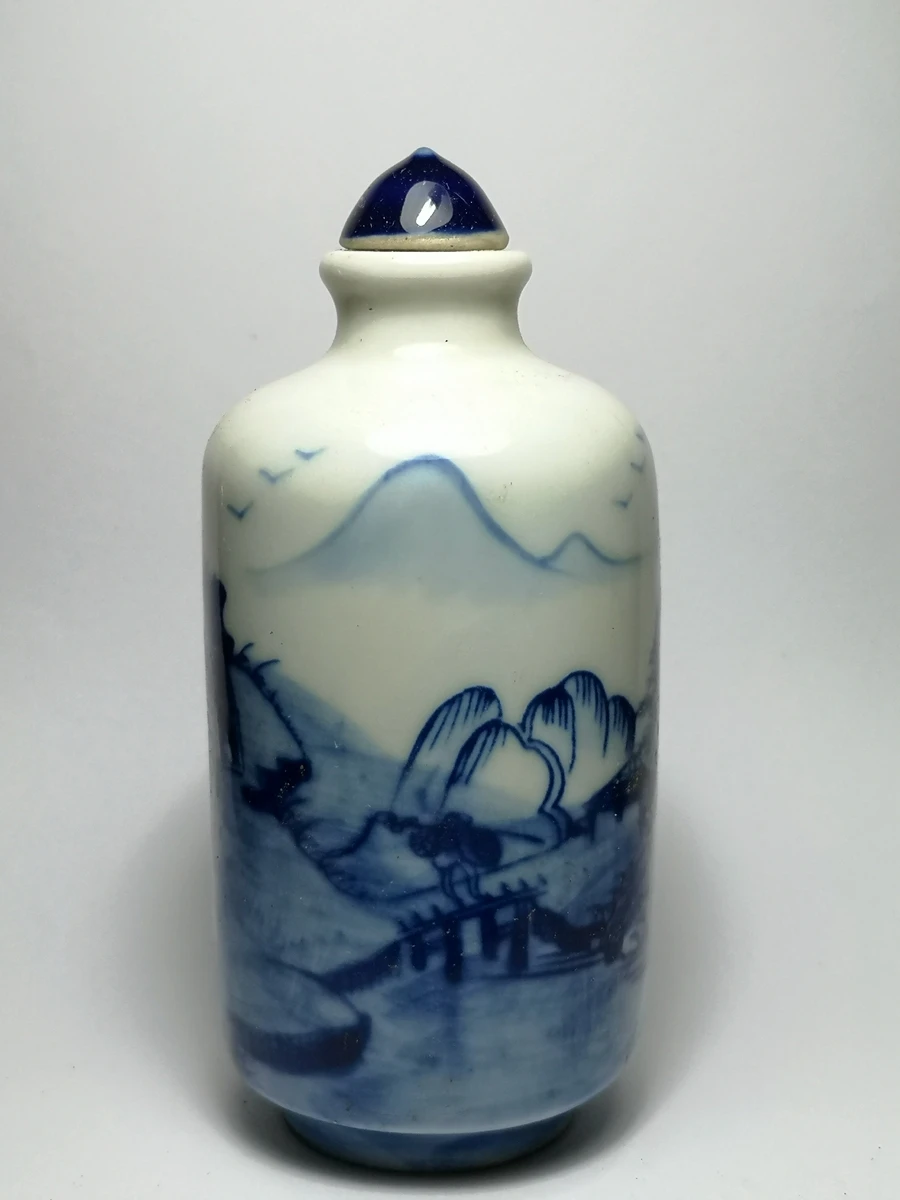 

YIZHU культиватор художественная коллекция, безделушки, Китай, старый синий и белый фарфор, горные бутылки для воды