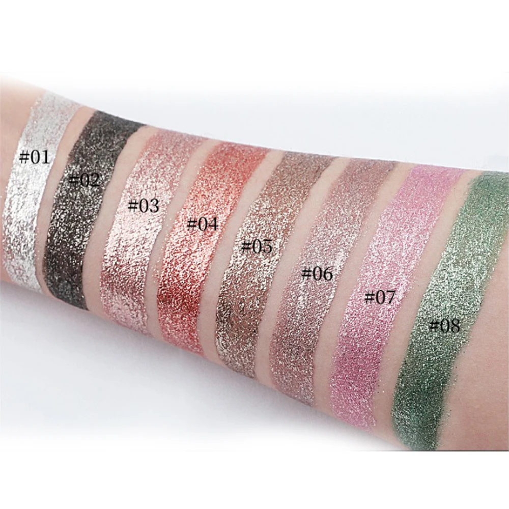 1 шт. долговечные водостойкие блестящие жидкие перламутровые тени для век