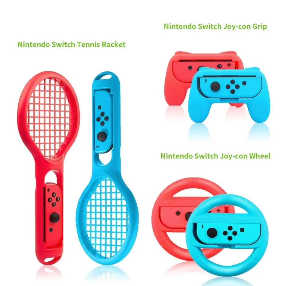 Controller Hand Grips Joy-Con Case Tennis Racket Steering Wheel For Nintend Switch Handle NS N-Switch Game Console Accessories |