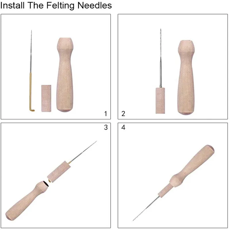 Набор для валяния кукол LMDZ 4 шт. ручная игла начальный набор ткань пряжа ровинг
