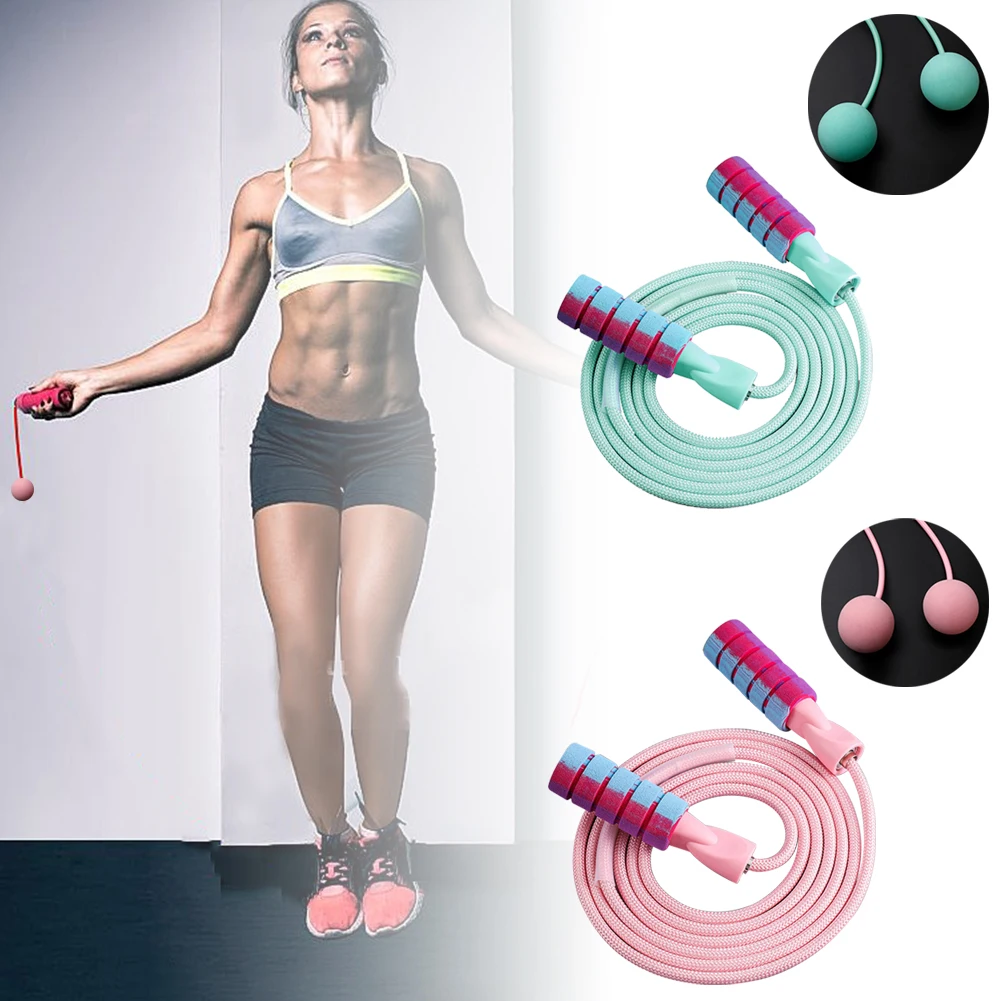 

Crossfit Jump Rope Speed & Weighted Jump Ropes Adjustable Wire Skipping Rope with Extra Cable Ball Bearings Anti-Slip Handle