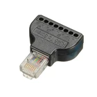 Штекер RJ45 Ethernet на 8-контактный винтовой адаптер AV для кабеля Cat.5 Cat.6 Cat.7 для камеры видеонаблюдения
