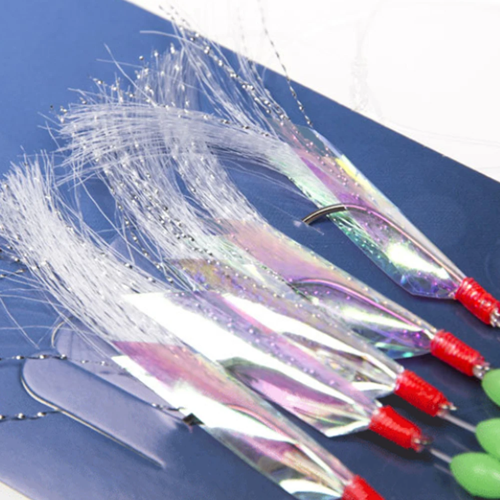 

15pcs Fishing Hooks Set Barbed Single Circle Carp Hook With Thread Feather Roped Sea High carbon steel Fly Fishing Tackle