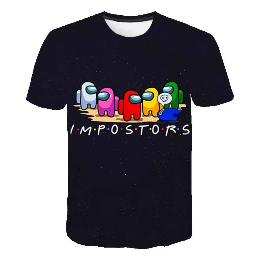 

Newest Funny Cartoon Impostor Graphic Among Us Children T Shirt Kids Kawaii T-shirt Boys Girls Casual Tshirt Streetwear Tees