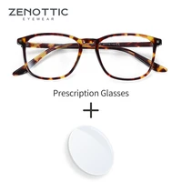 zenottic acetate prescription glasses men square optical eyewears frames myopia hyperopia photochromic prescription eyeglasses