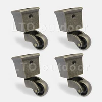heavy duty zinc alloy 360 degree rotating universal caster metal wheel furniture legs support caster home hardware