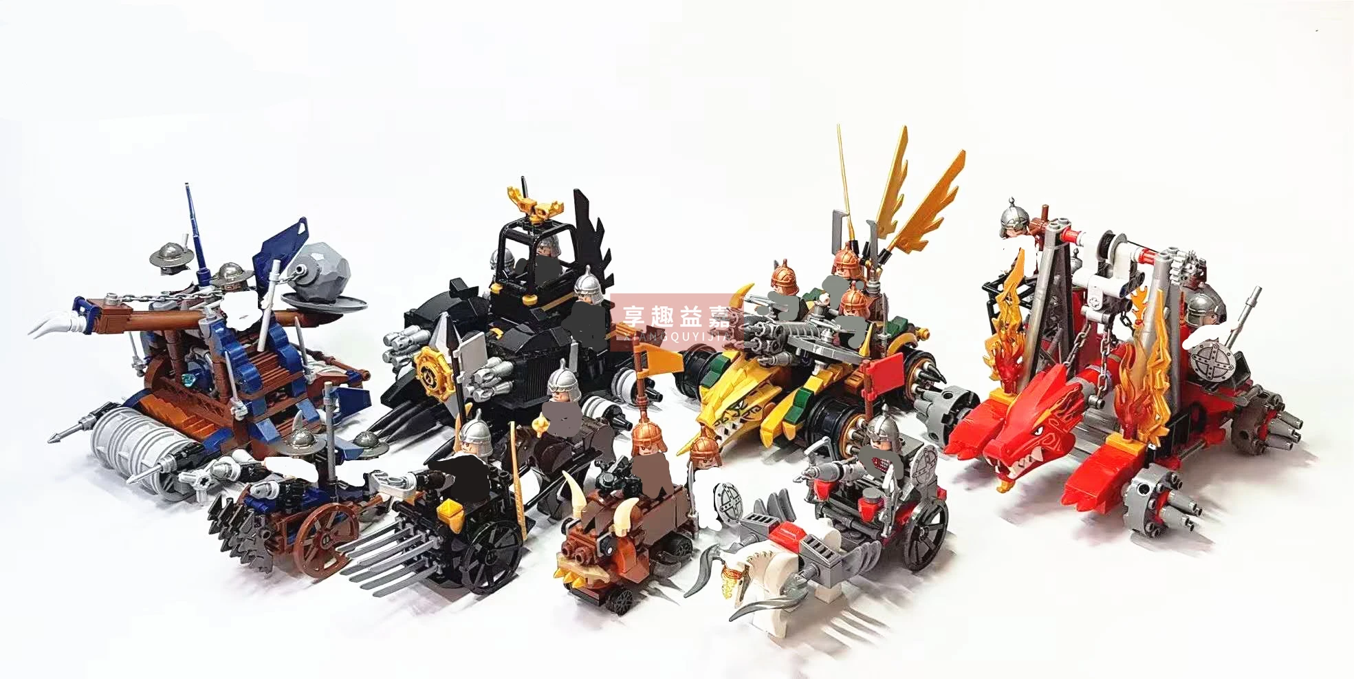 

hero Courage ChariotsOf The Three Kingdoms Mediaeval Times Dolls Siege bows and cannons Building Blocks Bricks Toy For Children