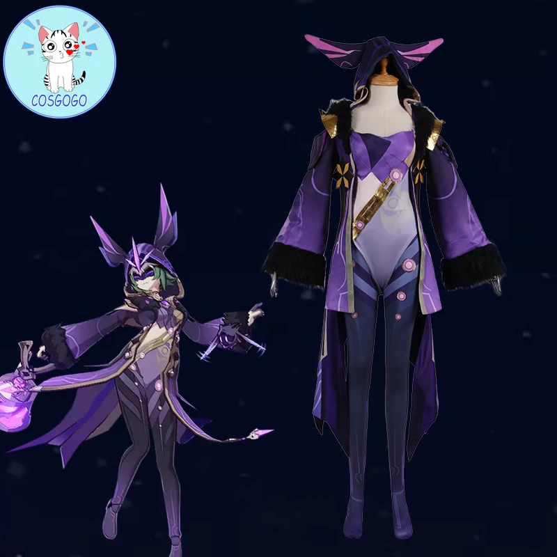 [По индивидуальному заказу] COSGOGO Genshin воздействия LeiYingShuShi игровой костюм красивая форма Косплэй костюм на Хэллоуин Одежда для карнавала, вечеринки, Новинка