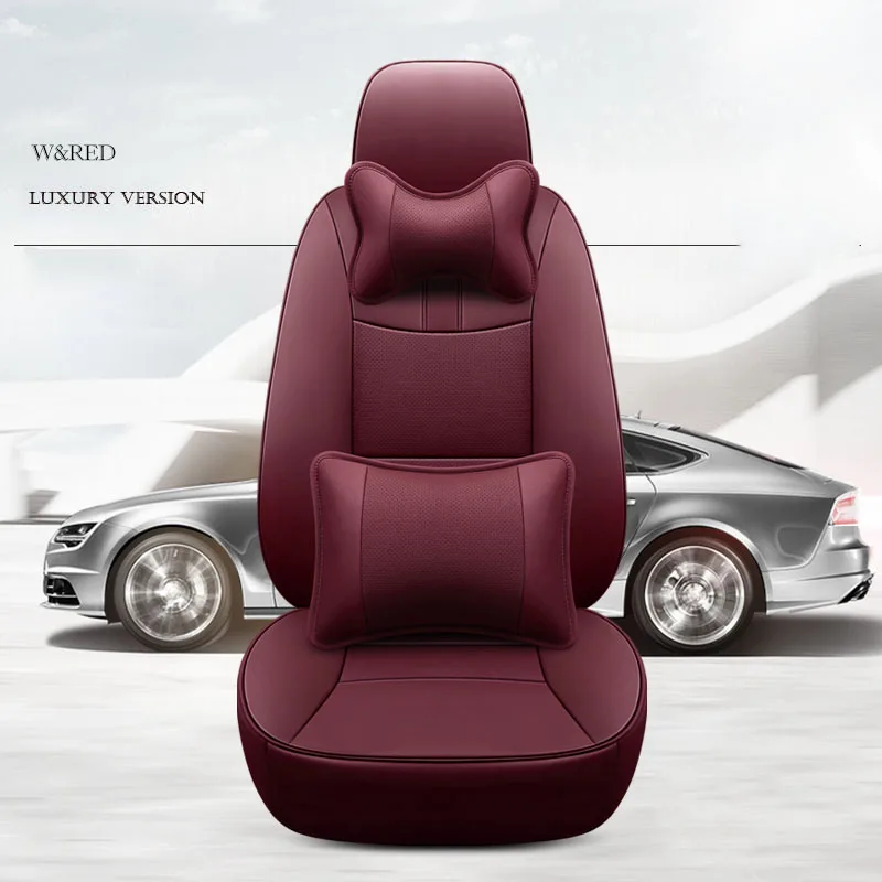 Чехол из воловьей кожи на сиденье автомобиля 7 сидений кожаный для Cadillac Escalade SRX Audi