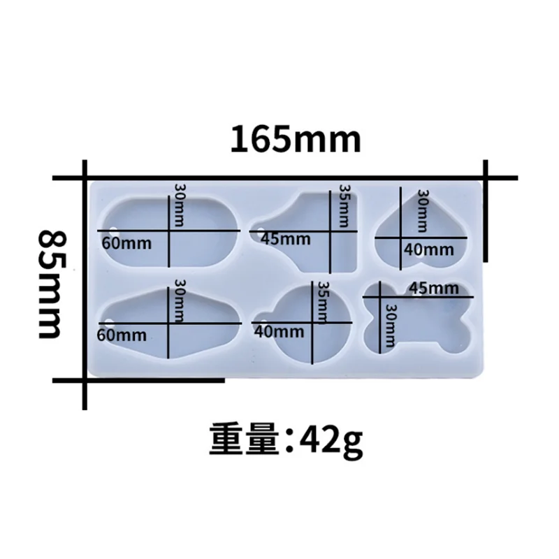 

Transparent Silicone Mould Resin Decorative Craft Charms Beads Mould For DIY Pendant Mold Epoxy Resin Molds For Jewelry