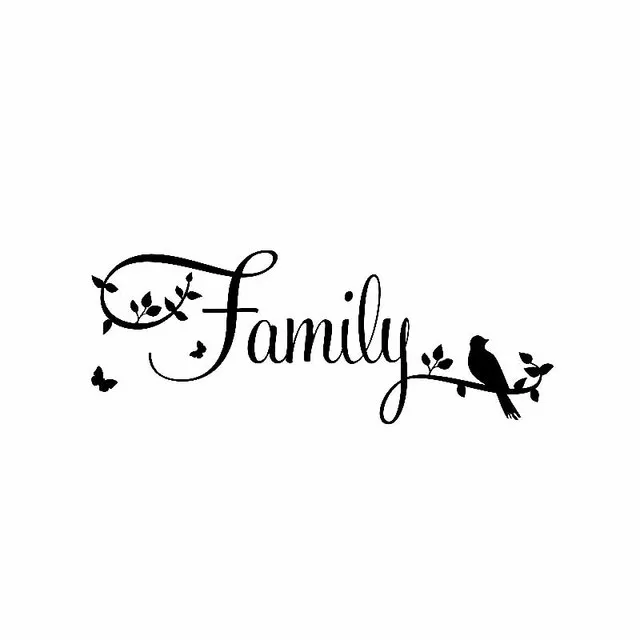 

16.1CM*6.1CM Family Car Sticker Art Vinyl Decal For Truck Window Black/Silver