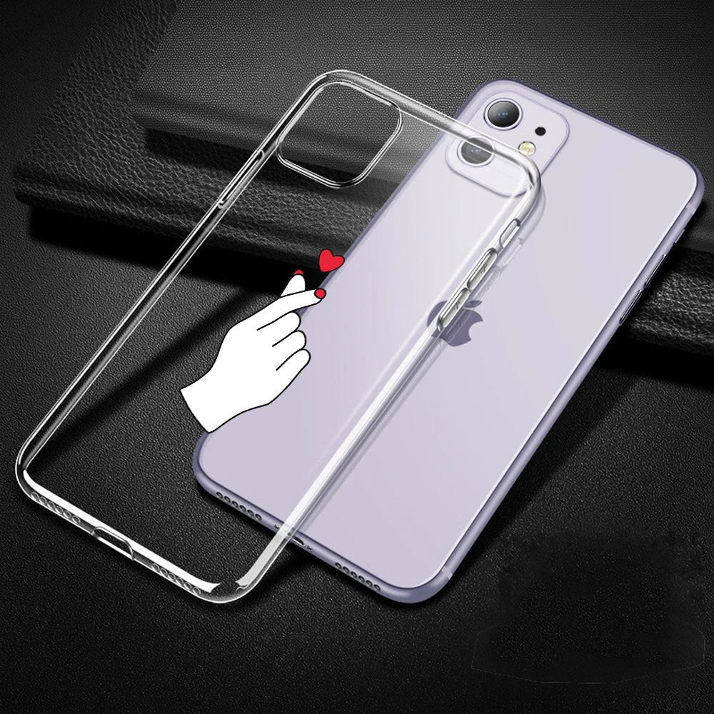 Чехол с изображением сердца для iPhone X, XR, XS, Max, 5, 5S, SE, мягкий ТПУ чехол для Apple iPhone 7, 8, 6, 6S Plus, 11 Pro MAX