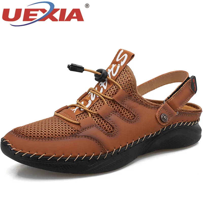 

Сандалии мужские летние, пляжная обувь, дышащие, ручная работа