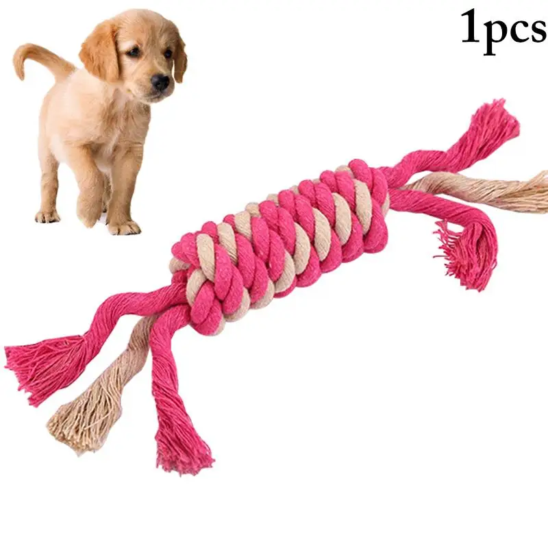 

1pcs Bite Resistant Dog Toy Pet Rope Toy Nylon Dog Chew Rope Kitten Puppy Rope For Teething Pet Supplies Dog Accessories