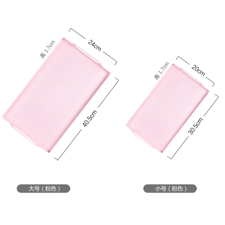 

Nordic Rectangular Metal Storage Tray Desktop Cosmetic Tray Dessert Snack Plate Jewelry Display Tray for Kitchen Home Decor Item