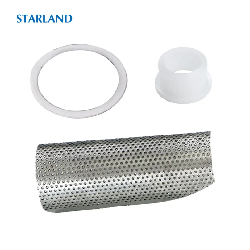 

Stainless Steel Strainer Filter Screen Seal Ring Plastic Sleeve Spare Parts Fitting Upgraded Version Wheat Grass Juice Extractor