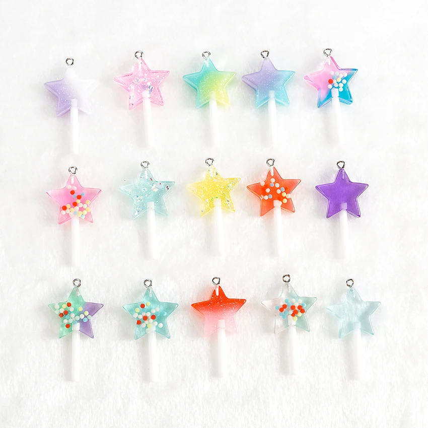 Блестящие кабошоны для сережек и подвесок 41 х24 мм 12 шт.