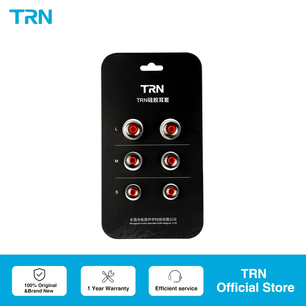 TRN 3 пары (6 шт) L M S наушниковые вкладыши из силикона для ушей/наушники-вкладыши/эр-типсы/эрбады для KZ MT1 CS2 TA1 и других.