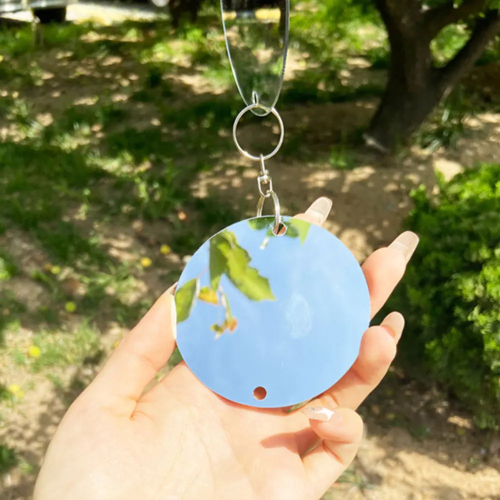 

2Sets Bird Repellent Pendant Round Modeling Anti-bird Device Garden Decoration