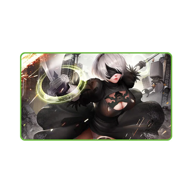 600x350mm NieR: Automata большой игровой коврик для мыши геймер Коврик для мыши RGB коврик для мыши XXL компьютерный коврик светодиодный коврик с подсветкой Mause ковер Настольный коврик - Цвет: 600x350mm