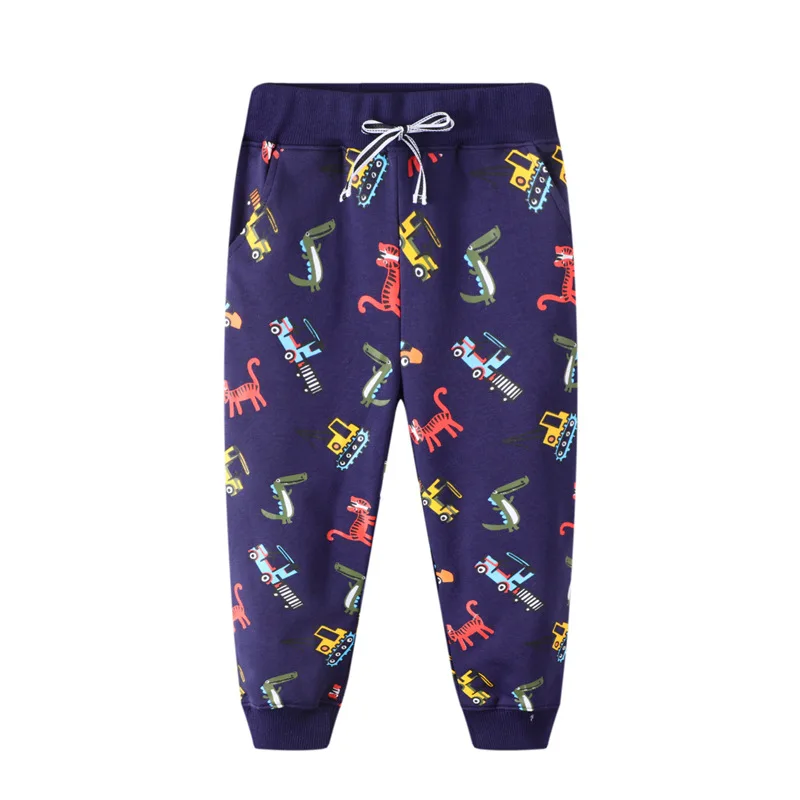 

Baby Boys Cartoon Trousers Cute Dinosaur Animals Printing Cotton Sweatpants Children Casual Clothes for Boys Autumn Clothes