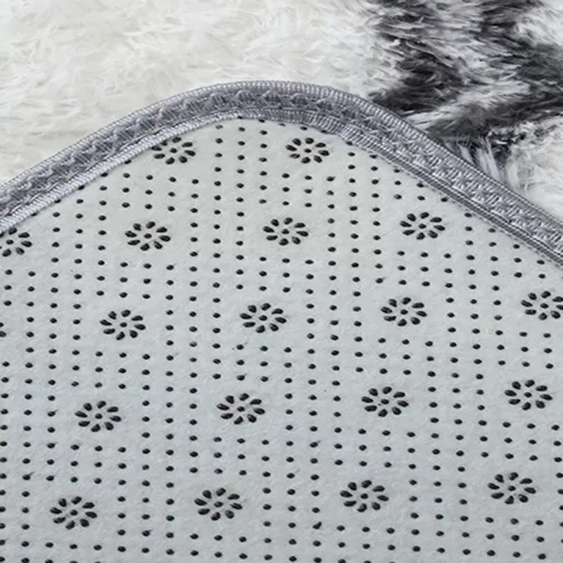 

Thicken Encrypted Carpet Living Room Bedroom Gradient Rainbow Color Plush Bedside Carpet Floor Mat