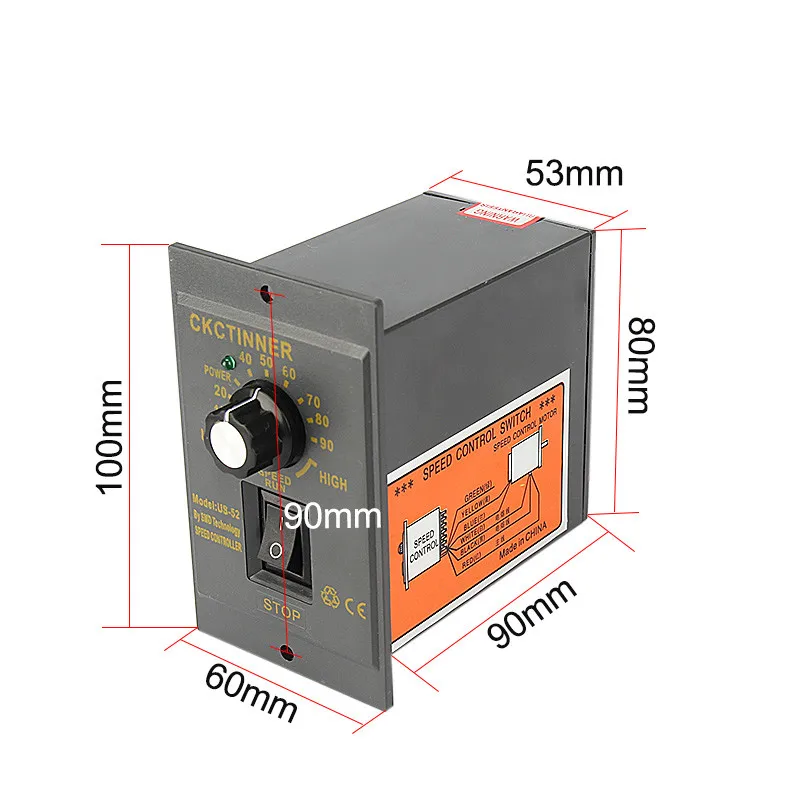 1pcs15w25w60w90w120w180w250w регулятор скорости двигателя 220 В переменного тока |