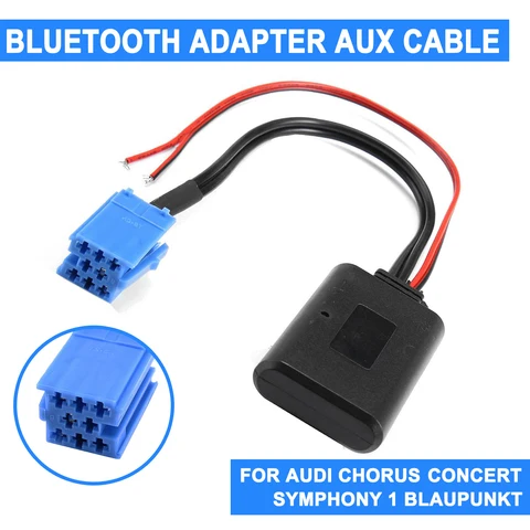 Кабель-адаптер bluetooth AUX для AUDI хор концерта Blaupunkt, CD-приемник, кабель Aux для vw Delta Beta, VDO Becker