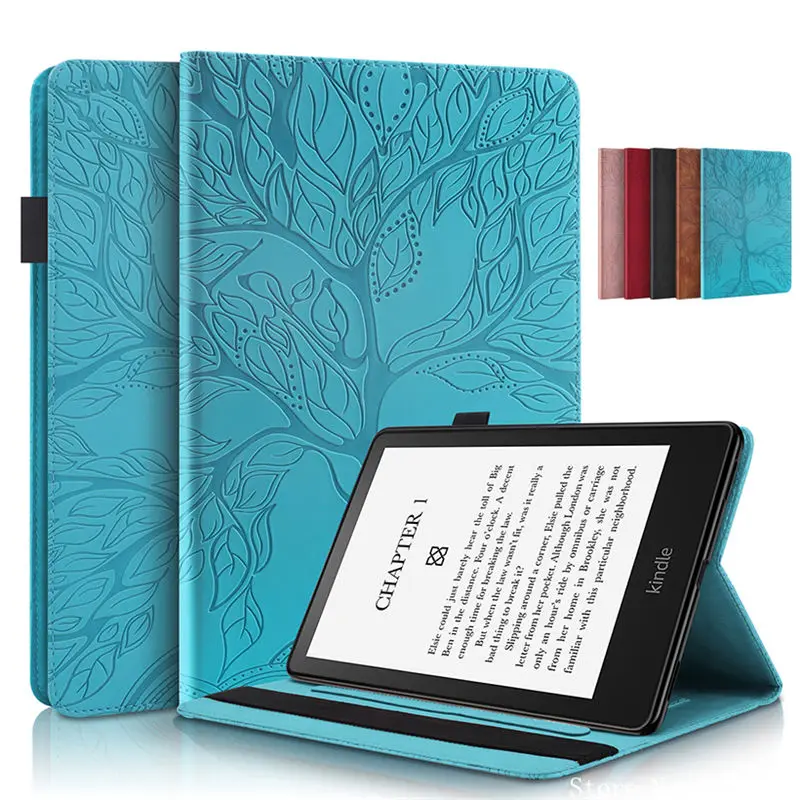 Case for All-new Kindle Paperwhite 2021 11th Generation Ereader 3D Tree Embossed Cover for Kindle Paperwhite 5 6.8 inch 2021