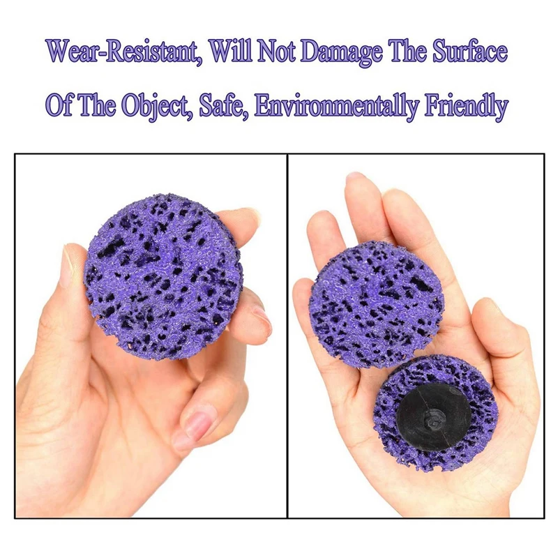 

10 PCS Roloc Strip Disc Rust Removal Wheel (10PCS + 1PACK) & 10 Pcs 2 Inch 40 Grit Roll Lock Flap Sanding Disc