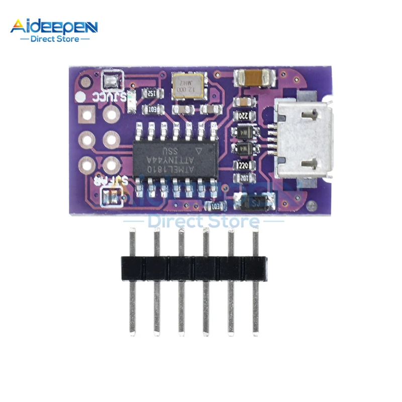 Миниатюрный AVR ISP ATtiny44 ATTiny45 85 программатор с Micro USB модуль для Arduino IDE загрузчик
