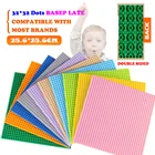 Классическая двухсторонняя Базовая пластина, пластиковая стандартная Базовая пластина, 16*32 32 32x32 точки, блоки сделай сам, детали, доска, игрушки, подарок для детей