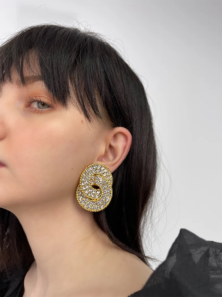 

Timeless Wonder Shiny Zirconia Geo Statement Clip Earrings Women Jewelry Punk Runway Goth Designer Bontique Rare Fancy Top 5387