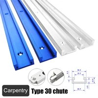 aluminium alloy t track miter slot track jig fixture for router table bandsaws woodworking diy tools length 300400500600mm