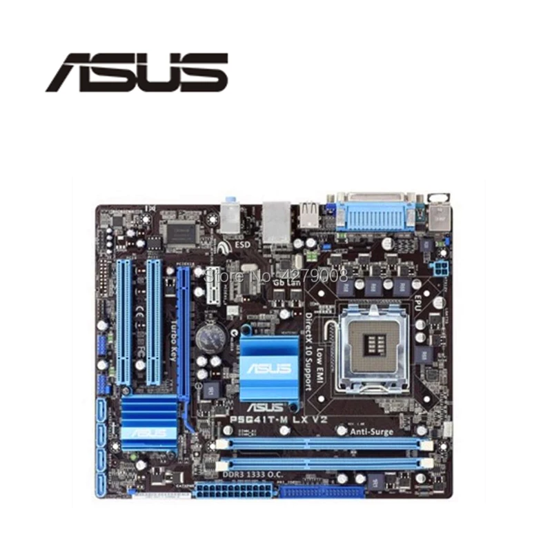 Материнская плата LGA775 для ASUS LX V2 G41 775 DDR3 USB2.0 SATA2|Материнские платы| |