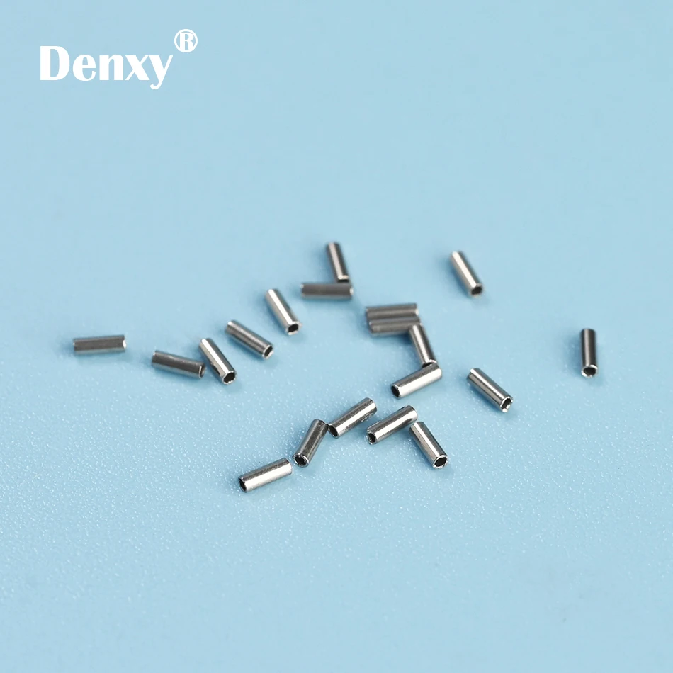 Denxy 100 шт./упак. Ортодонтическая щеточка мини схваченный остановки 0 015 и 019 на нить