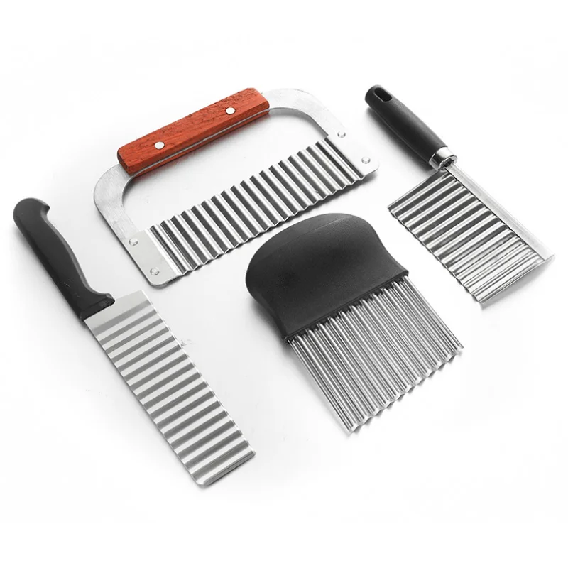 Слайсер из нержавеющей стали для картофеля резак гофрированный волнистый нож