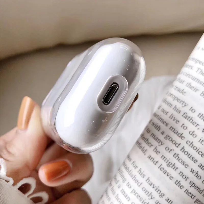 Модный уличный чехол для AirPods Pro 2 прозрачный жесткий Bluetooth гарнитуры защитный air