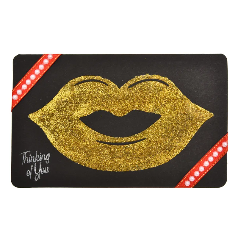 

Eastshape Kiss Me Sexy Lips Metal Cutting Dies Frame for Scrapbooking DIY Photo Album Paper Card Decorative Craft Embossing