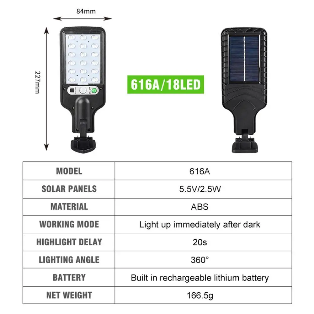 

LED Solar Light Outdoor Motion Sensor Wall Light 180 Path Solar Degree Lamp Garden Home Waterproof Decoration Yard Adjustab W5H1