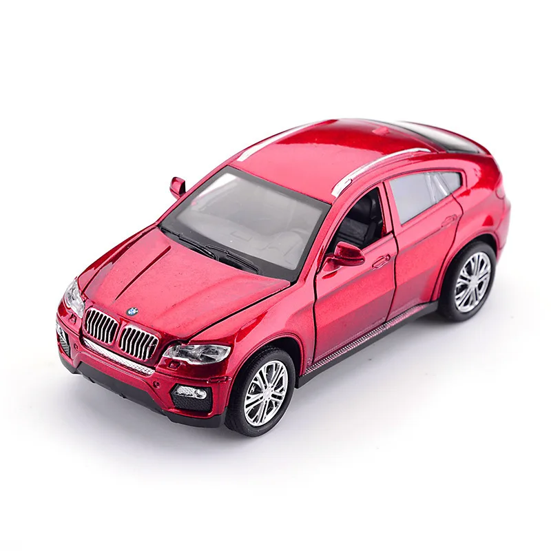 Детские игрушки модель автомобиля BMW X6 литые транспортные средства 1:32 металл со