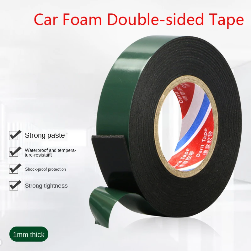 Черный губка пены лента автомобильной двухсторонняя поролоновая клейкая черная