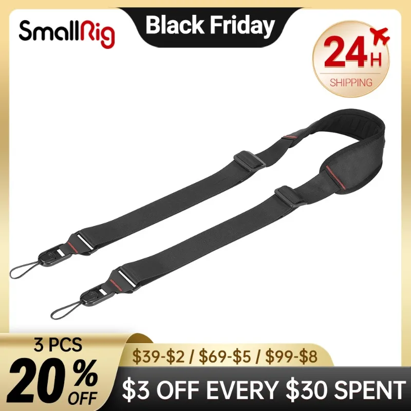 

SmallRig DSLR Camera Adjustable Shoulder Strap With Quick Attachment / Detachment Rapid link Connectors 2428