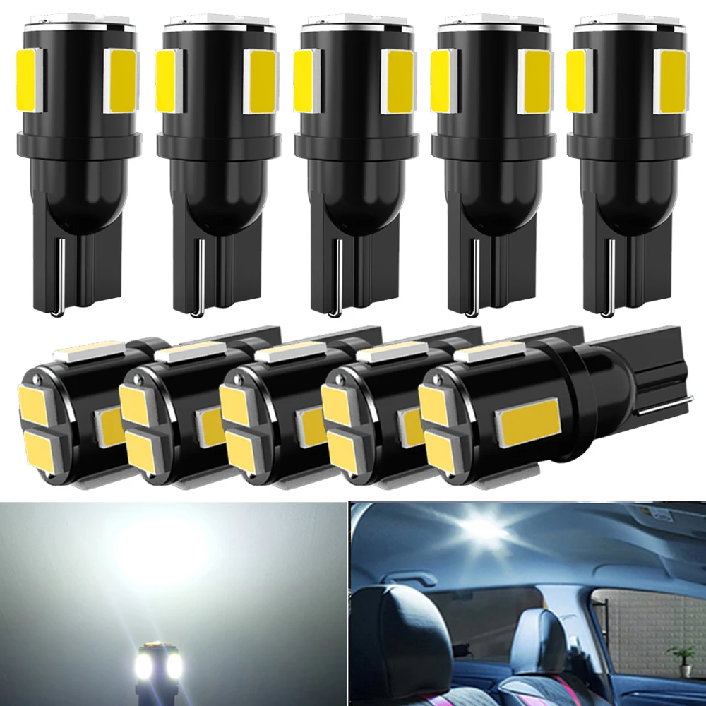 

Новинка 2021, светодиодная лампа Canbus T10 W5W 194 168 5630 SMD, высокая яркость, для освещения автомобиля, 12 В, 6000K