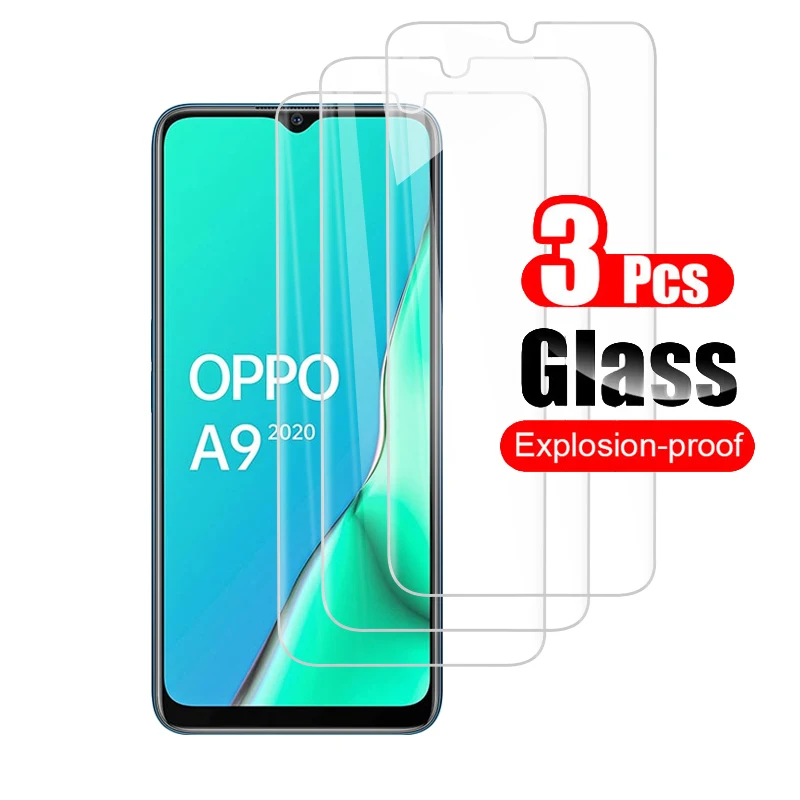 Закаленное защитное стекло 3 шт. для Oppo A9 A7 A5s A1k защитный экран OPPO F9 Pro F11