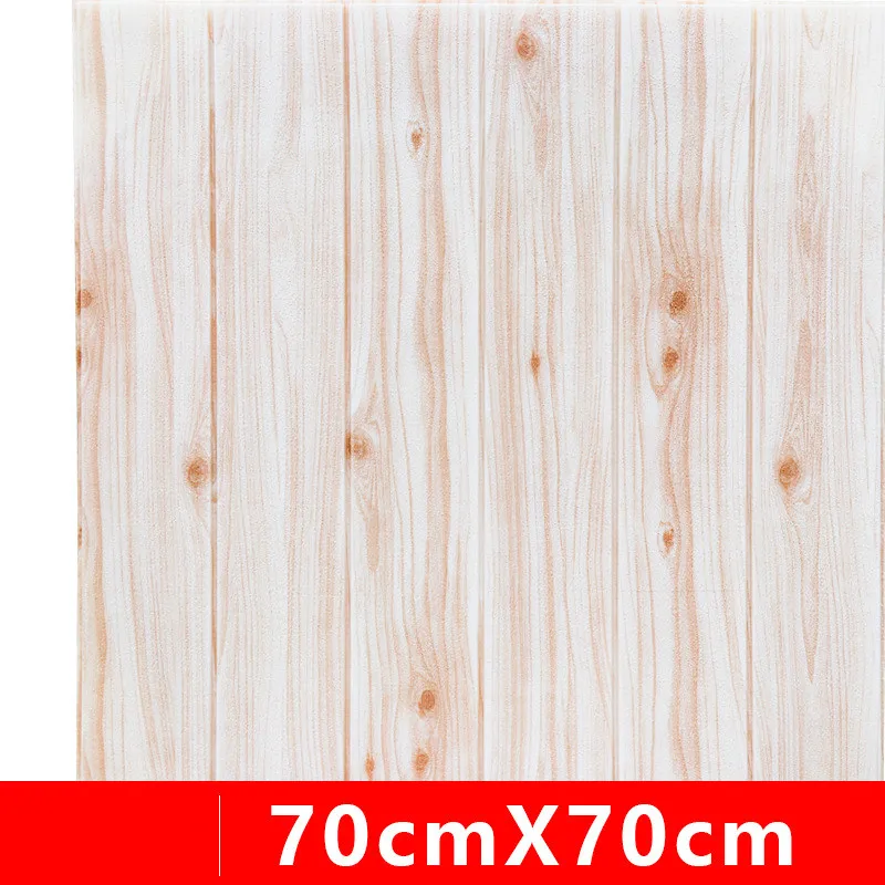 

3D деревянные настенные Стикеры, самодельные пенные водонепроницаемые декоративные обои для фона телевизора, детской гостиной