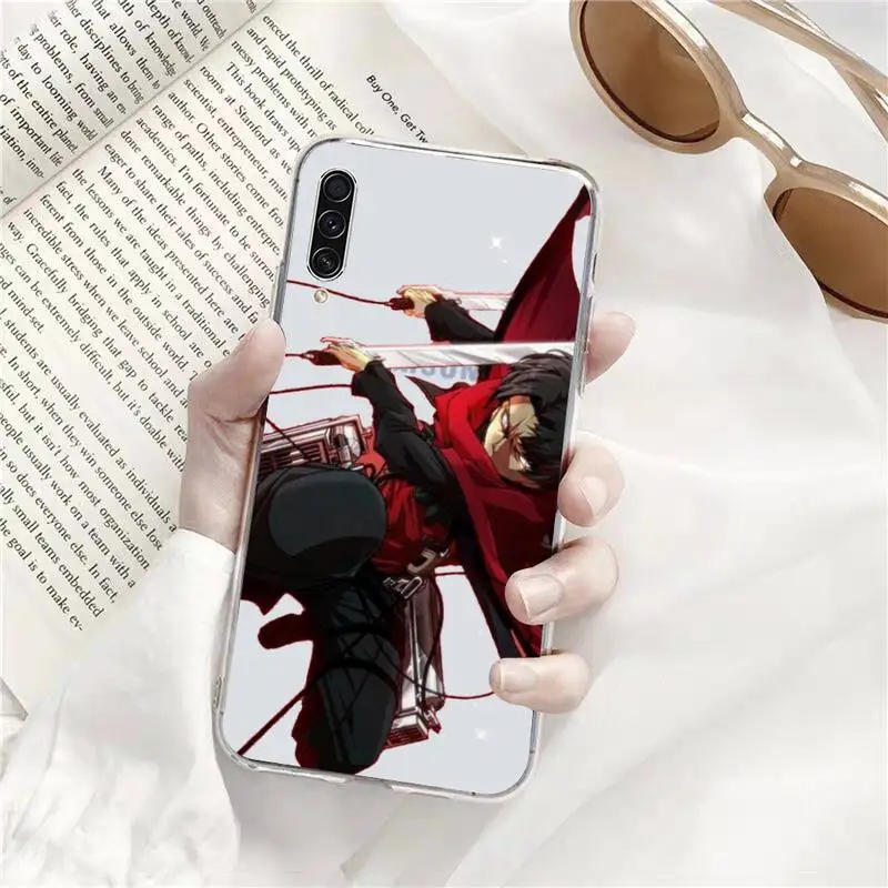 

Attack on Titan hot anime Phone Case Transparent For Samsung Galaxy A71 A21s S8 S9 S10 plus note 20 ultra